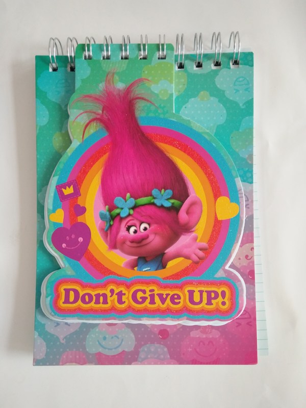 School stationery cool spiral notebooks with trolls collection